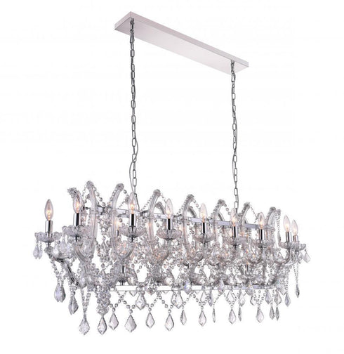 CWI Lighting Aleka 21 Light Candle Chandelier With Chrome Finish Model: 9910P49-21-601