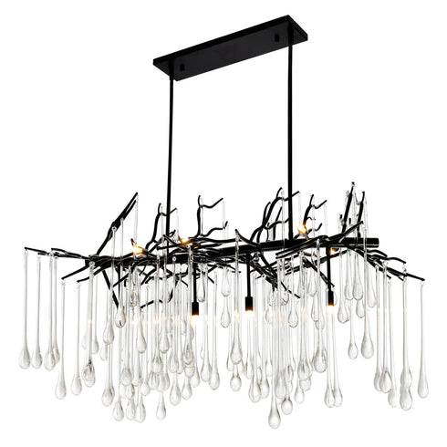 CWI Lighting Anita 10 Light Chandelier With Black Finish Model: 1094P47-10-101