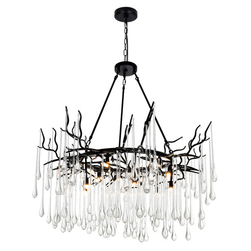 CWI Lighting Anita 12 Light Chandelier With Black Finish Model: 1094P43-12-101