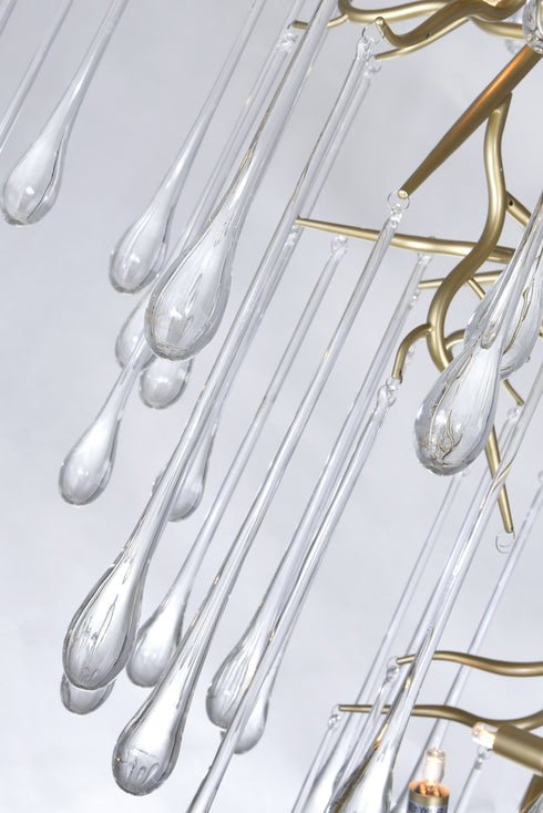 CWI Lighting Anita 12 Light Chandelier With Gold Leaf Finish Model: 1094P26-12-620