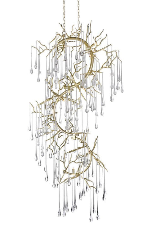 CWI Lighting Anita 12 Light Chandelier With Gold Leaf Finish Model: 1094P26-12-620