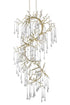 CWI Lighting Anita 12 Light Chandelier With Gold Leaf Finish Model: 1094P26-12-620
