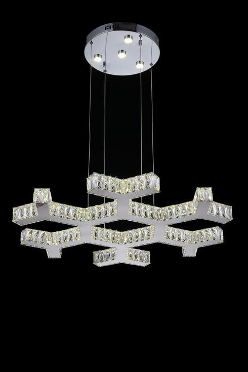 CWI Lighting Arendelle LED Chandelier With Chrome Finish Model: 5642P30ST-R