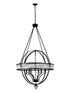 CWI Lighting Arkansas 6 Light Chandelier With Black Finish Model: 9957P30-6-101