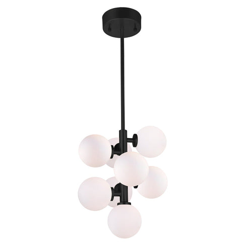 CWI Lighting Arya 8 Light Pendant With Black Finish Model: 1020P12-8-101