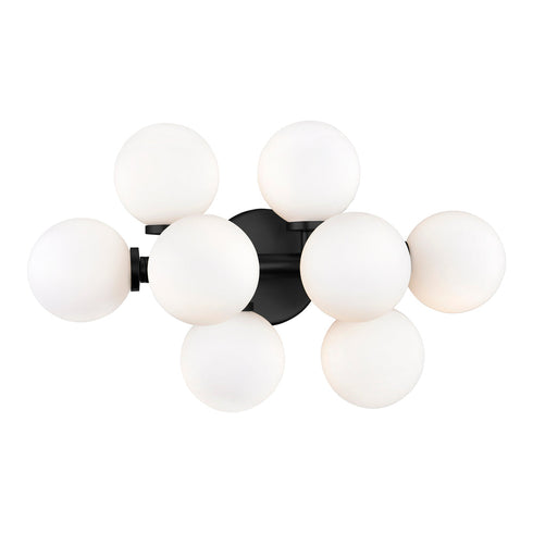 CWI Lighting Arya 8 Light Wall Sconce With Black Finish Model: 1020W18-8-101