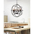 CWI Lighting Arza 8 Light Up Chandelier With Brown Finish Model: 5464P22DB-8