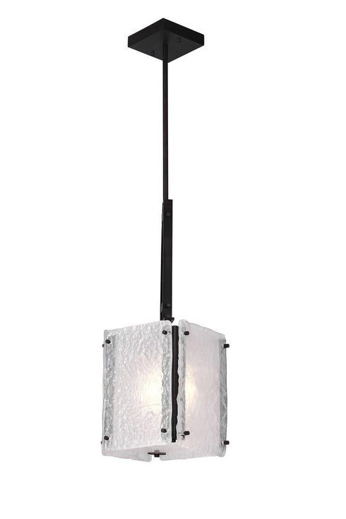 CWI Lighting Assunta 1 Light Pendant With Black Finish Model: 9973P8-1-101