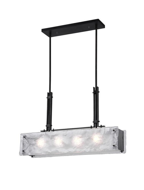 CWI Lighting Assunta 4 Light Chandelier With Black Finish Model: 9973P28-4-101