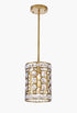 CWI Lighting Belinda 1 Light Pendant With Champagne Finish Model: 1026P7-1-193