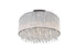 CWI Lighting Benson 14 Light Drum Shade Flush Mount With Chrome Model: 5562C24C CLEAR