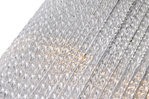 CWI Lighting Benson 5 Light Drum Shade Chandelier With Chrome Model: 5562P26C-O CLEAR