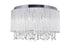 CWI Lighting Benson 6 Light Drum Shade Flush Mount With Chrome Model: 5562C16C CLEAR