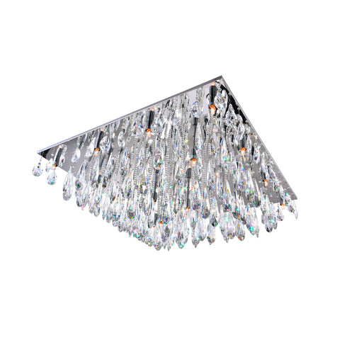 CWI Lighting Bianca 20 Light Flush Mount With Chrome Finish Model: 5034C32C-S