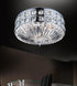 CWI Lighting Bloome 4 Light Bowl Flush Mount With Chrome Finish Model: 5039C13C