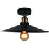 CWI Lighting Brave 1 Light Flush Mount With Black Finish Model: 9605C13-1-101