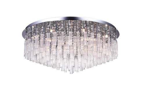 CWI Lighting Brianna 16 Light Flush Mount With Chrome Finish Model: 5036C32C