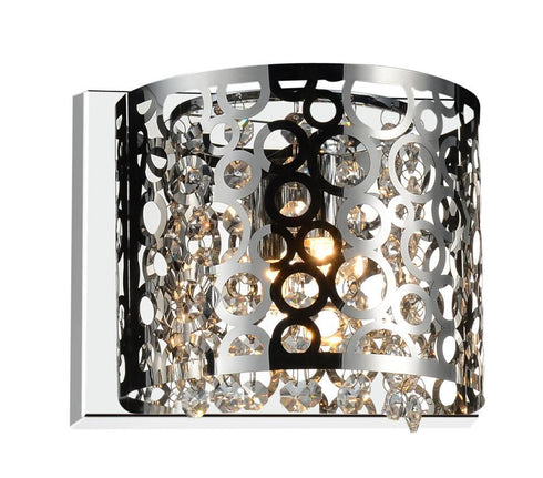 CWI Lighting Bubbles 1 Light Bathroom Sconce With Chrome Finish Model: 5536W9ST-R-1