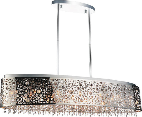 CWI Lighting Bubbles 16 Light Drum Shade Chandelier With Chrome Model: 5536P46ST-O