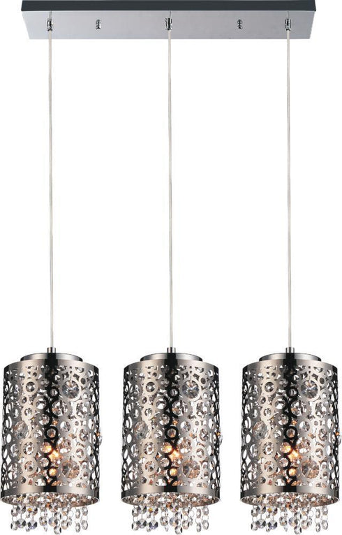 CWI Lighting Bubbles 3 Light Multi Light Pendant With Chrome Model: 5536P34ST-RC
