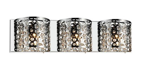 CWI Lighting Bubbles 3 Light Vanity Light With Chrome Finish Model: 5536W25ST-R-3