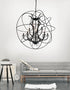 CWI Lighting Campechia 12 Light Up Chandelier With Brown Finish Model: 5465P42DB-12