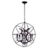 CWI Lighting Campechia 6 Light Up Chandelier With Brown Finish Model: 5465P22DB