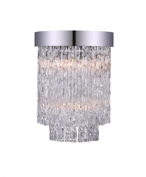 CWI Lighting Carlotta 2 Light Wall Sconce With Chrome Finish Model: 5695W8-2-601