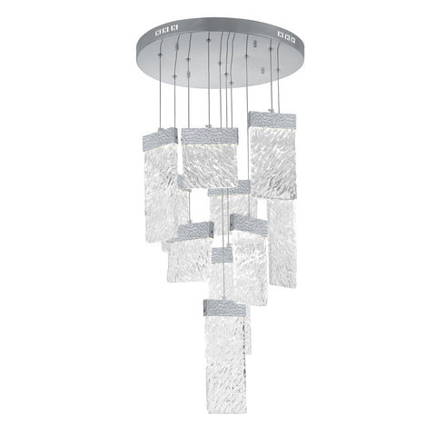 CWI Lighting Carolina LED Chandelier With Pewter Finish Model: 1090P20-10-269
