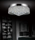 CWI Lighting Cascade 10 Light Drum Shade Flush Mount With Chrome Model: 5424C22C