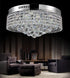 CWI Lighting Cascade 8 Light Drum Shade Flush Mount With Chrome Model: 5424C18C