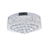 CWI Lighting Cascade 8 Light Drum Shade Flush Mount With Chrome Model: 5424C18C