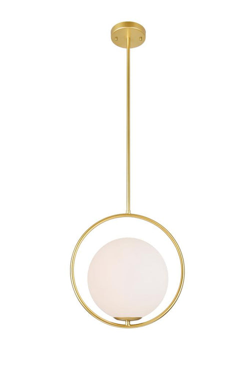 CWI Lighting Celeste 1 Light Mini Pendant With Medallion Gold Model: 1212P14-1-169