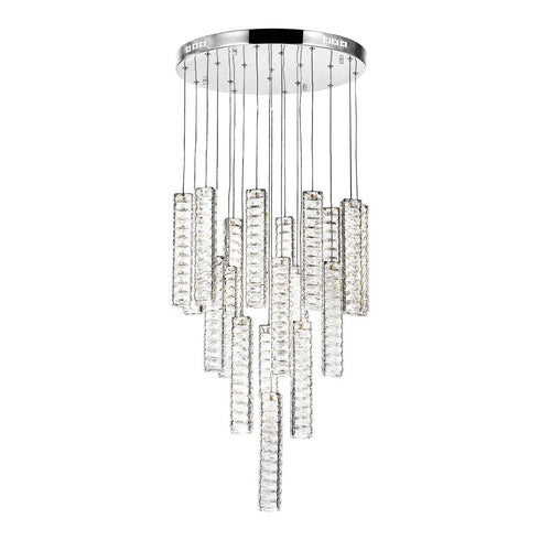 CWI Lighting Celina LED Chandelier With Chrome Finish Model: 1046P20-19-601