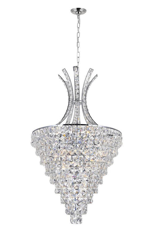CWI Lighting Chique 12 Light Chandelier With Chrome Finish Model: 5685P20C