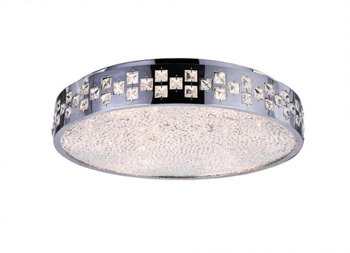 CWI Lighting Cinderella 8 Light Drum Shade Flush Mount With Chrome Model: 5073C22C