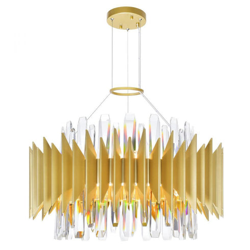 CWI Lighting Cityscape 12 Light Chandelier With Satin Gold Finish Model: 1247P20-12-602