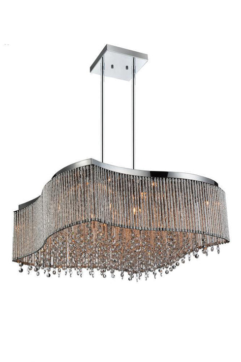 CWI Lighting Claire 16 Light Drum Shade Chandelier With Chrome Model: 5535P24C-RB