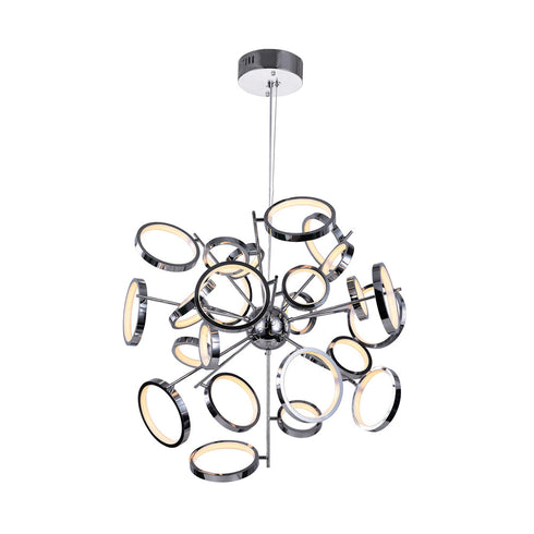 CWI Lighting Colette LED Chandelier With Chrome Finish Model: 1054P31-601