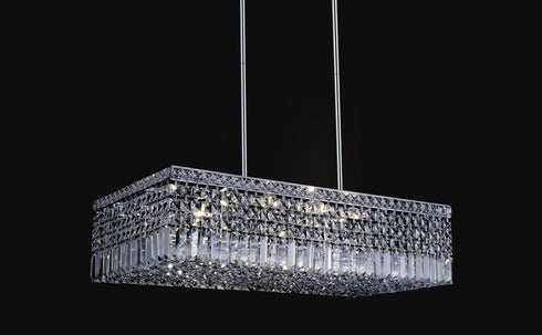 CWI Lighting Colosseum 10 Light Down Chandelier With Chrome Finish Model: 8030P30C-RC