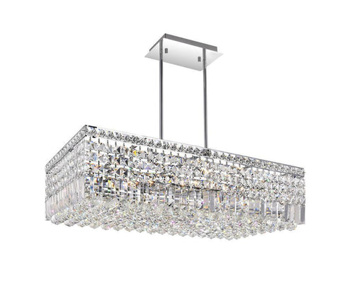 CWI Lighting Colosseum 10 Light Down Chandelier With Chrome Finish Model: 8030P30C-RC