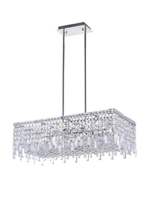 CWI Lighting Colosseum 10 Light Down Chandelier With Chrome Finish Model: 8031P30C-RC