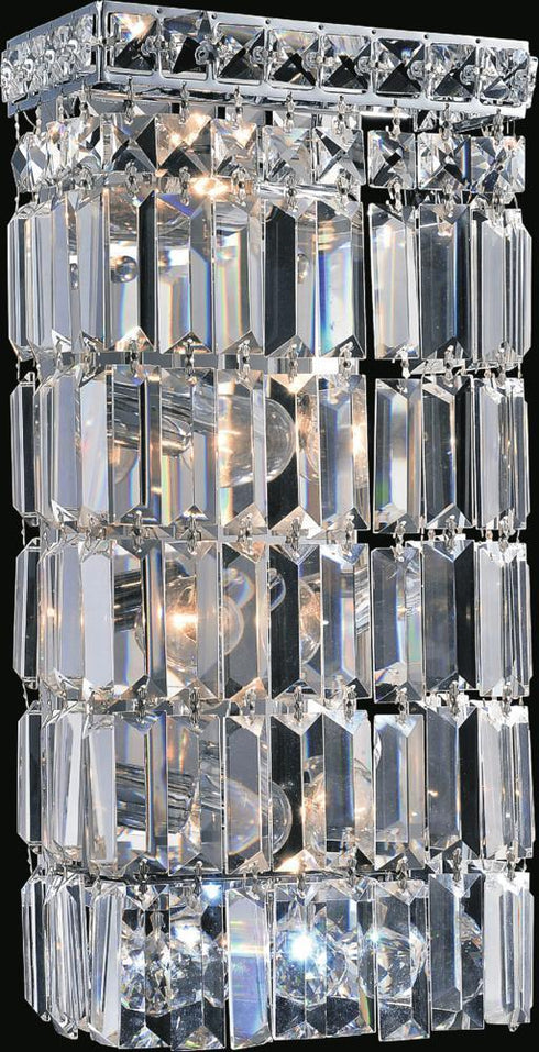CWI Lighting Colosseum 4 Light Bathroom Sconce With Chrome Finish Model: 8007W7C