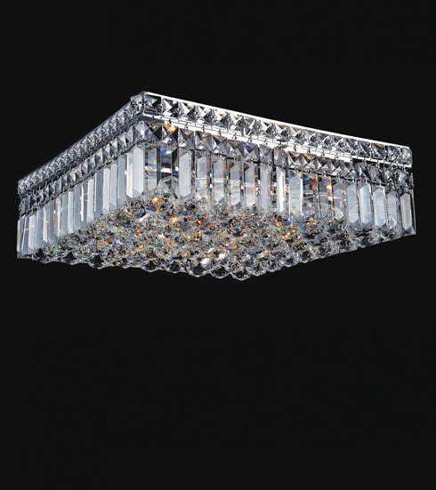CWI Lighting Colosseum 5 Light Flush Mount With Chrome Finish Model: 8005C16C-S