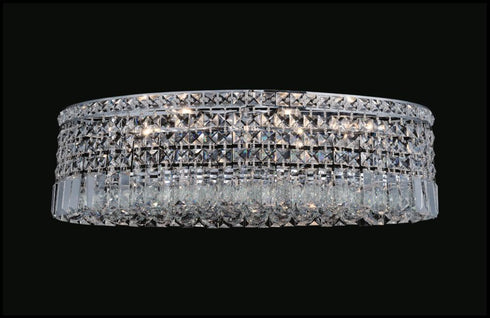 CWI Lighting Colosseum 8 Light Flush Mount With Chrome Finish Model: 8030C26C-O