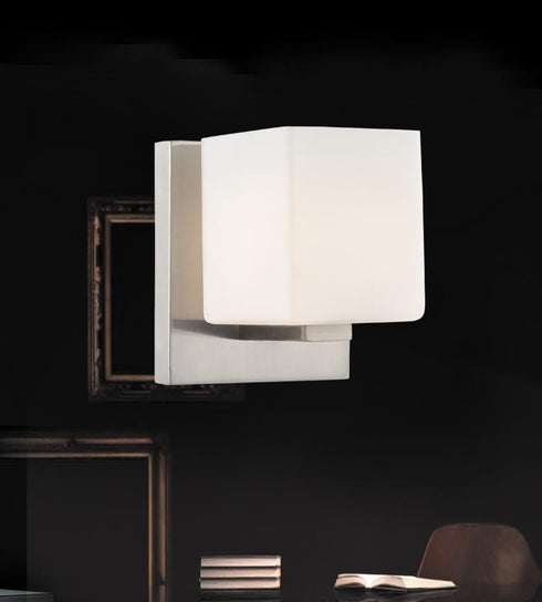 CWI Lighting Cristini 1 Light Bathroom Sconce With Satin Nickel Model: 5442W6SN