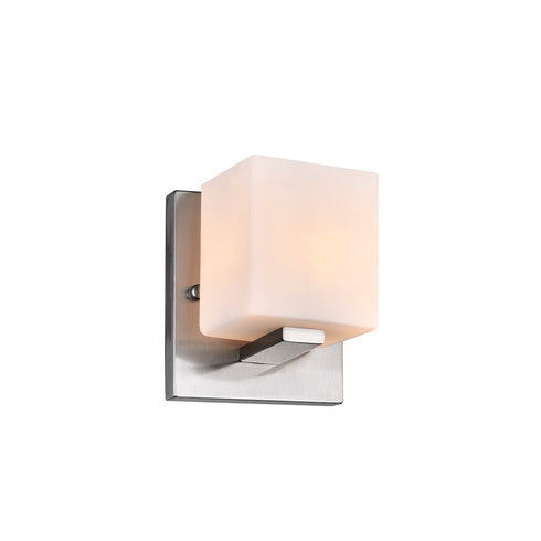 CWI Lighting Cristini 1 Light Bathroom Sconce With Satin Nickel Model: 5442W6SN
