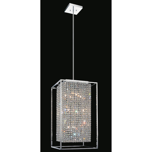 CWI Lighting Cube 11 Light Chandelier With Chrome Finish Model: QS8381P14C-RC