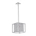CWI Lighting Cube 3 Light Chandelier With Chrome Finish Model: QS8381P12C-S