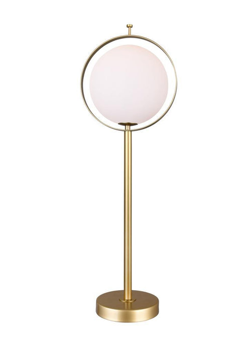 CWI Lighting Da Vinci 1 Light Table Lamp With Brass Finish Model: 1153T10-1-169-A